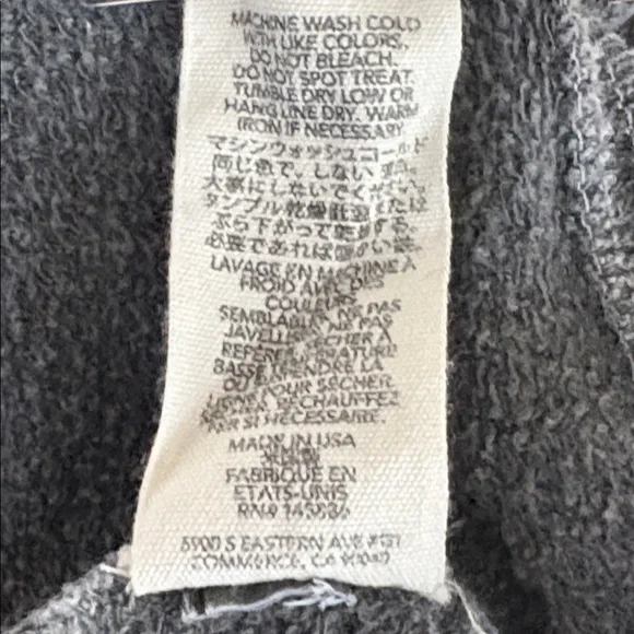 The Great French Terry Sweatshirt in Gray (Washed Black) - Size Small (1) - Picture 8 of 8